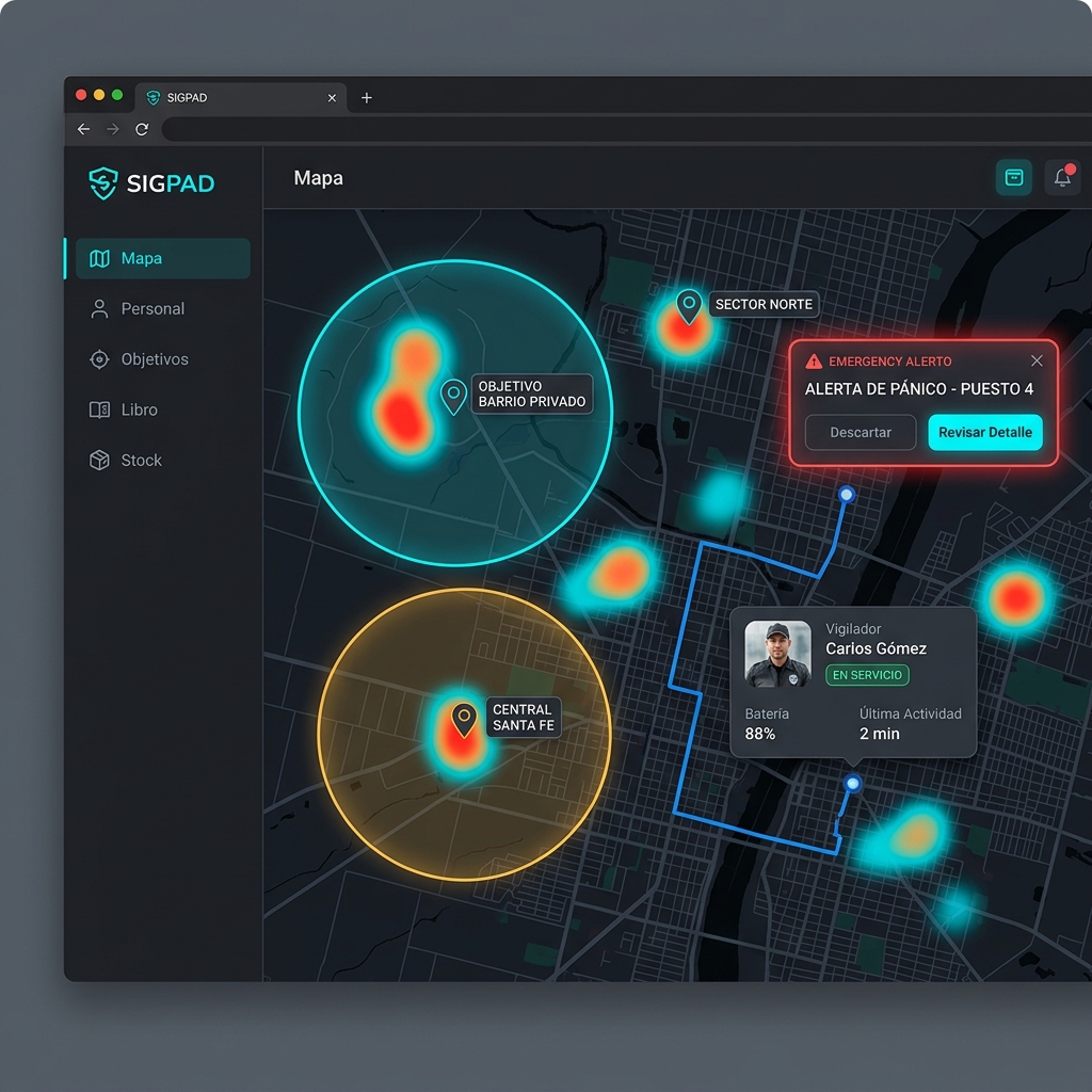 Captura Real del Dashboard de SIGPAD